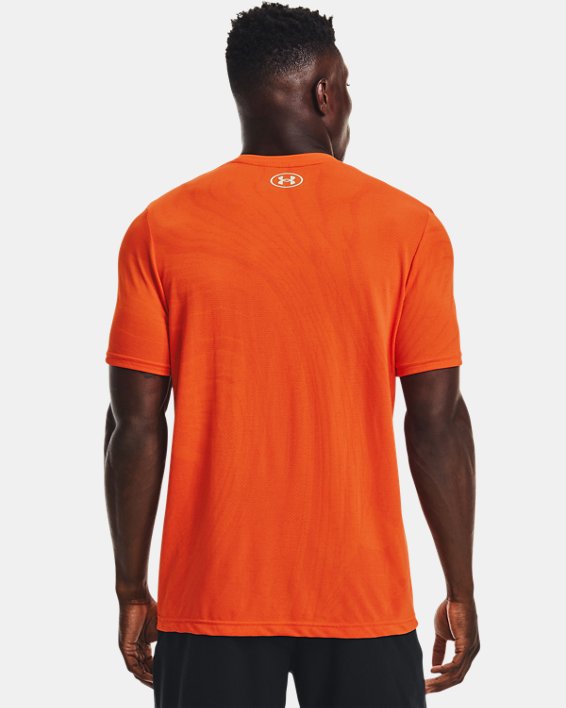 Haut à manches courtes à logo UA Seamless pour homme, Orange, pdpMainDesktop image number 1